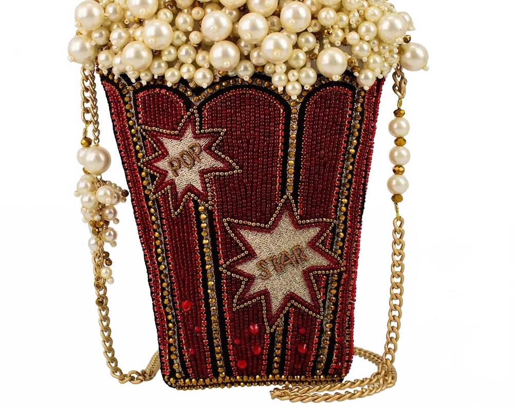 NEW MARY FRANCES women's movie night handbag in popcorn